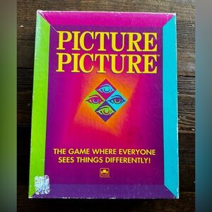 Picture Picture Board Game by Golden Vintage 90’s Adult 2-6 Player Read Desc.